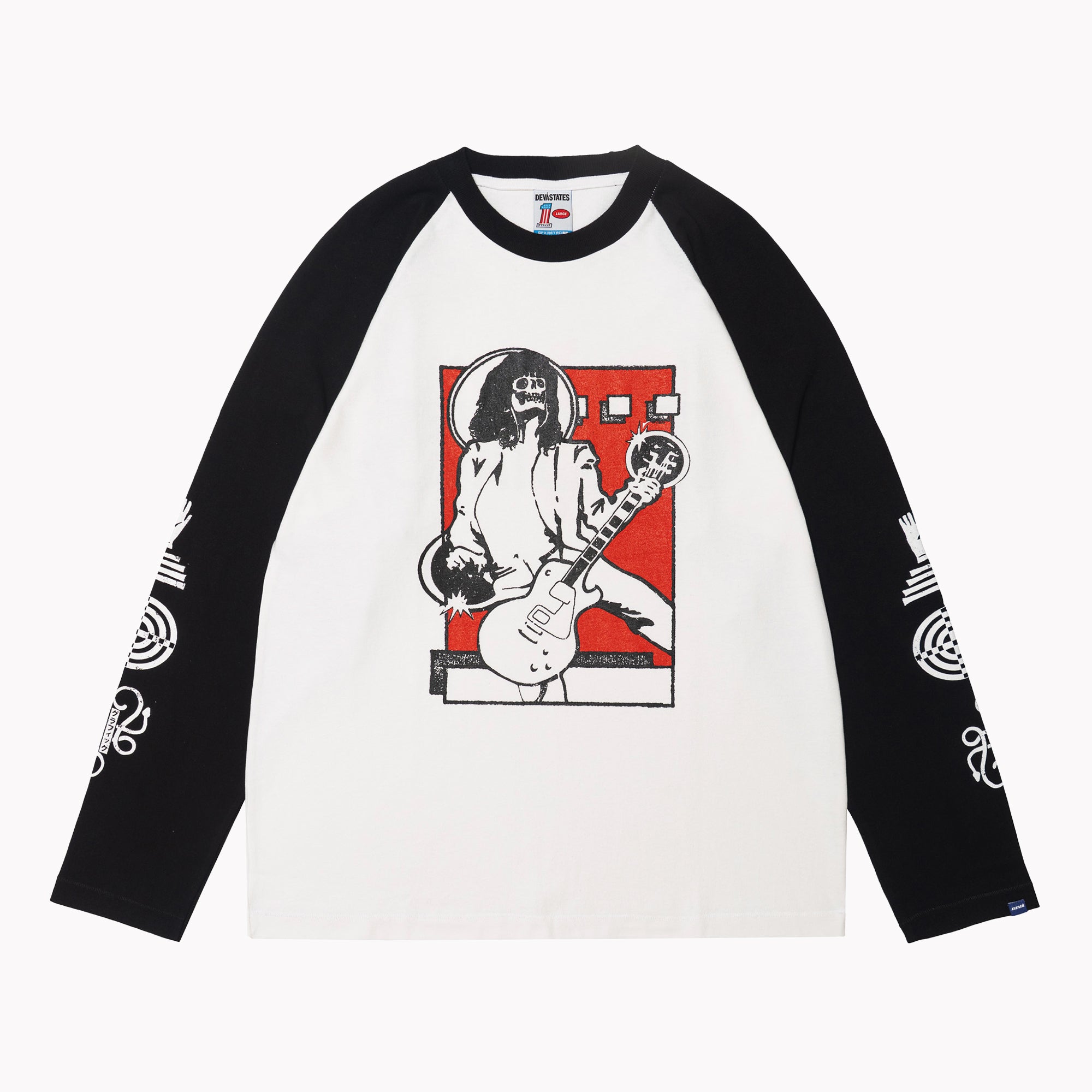 JIMMY S/S Raglan T-Shirt [Black] – DEVÁ STATES