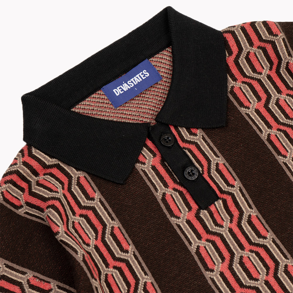 HEXAGONS Knitted Polo [Multi]