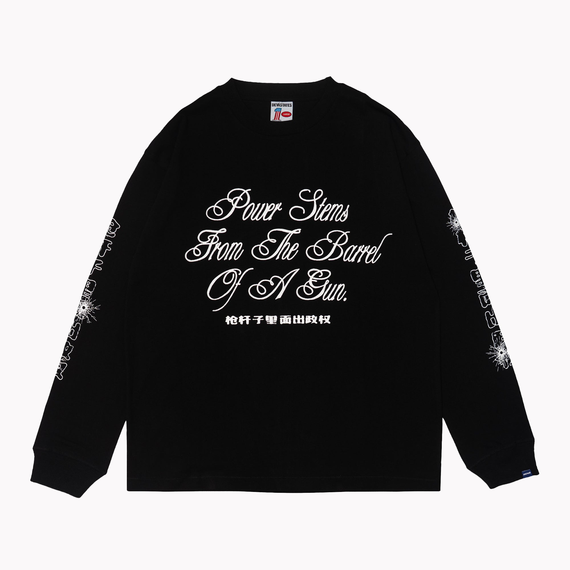DEFUNCT L/S GFX T-Shirt [Black] – DEVÁ STATES
