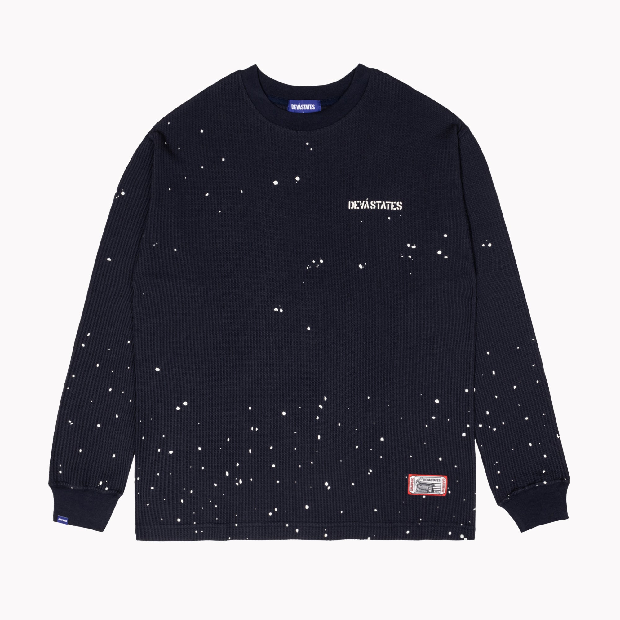 SPLATS Crewneck Waffle [Navy Blue]