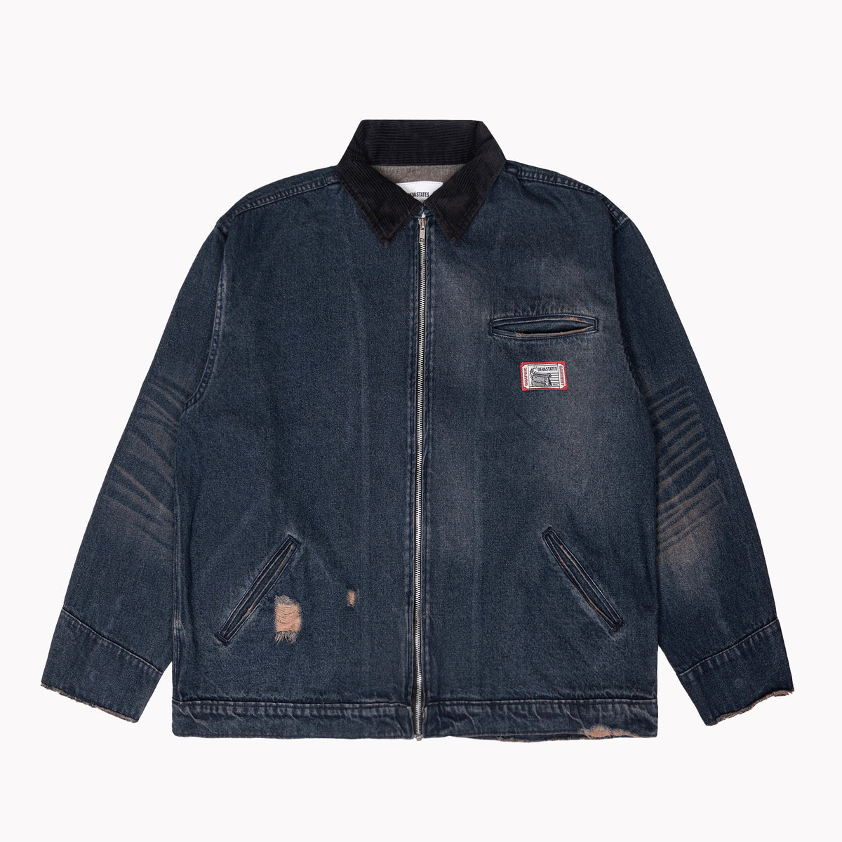 GRUNT Denim Work Jacket [Washed Blue]