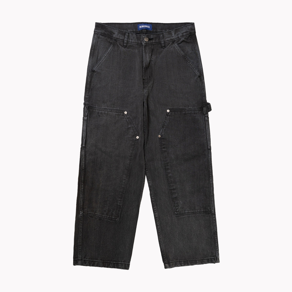 PINS Carpenter Denim Pants [Washed Black]