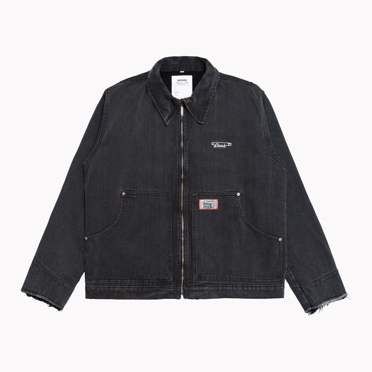 GRUNT Denim Work Jacket [Washed Black]