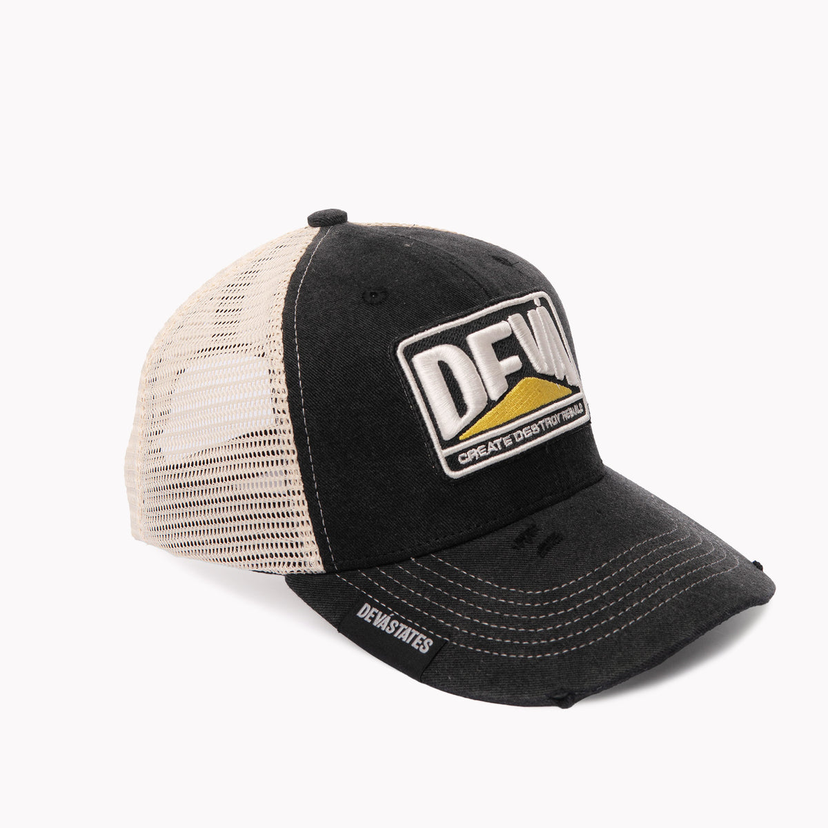 COLONY Trucker Caps [Washed Black]