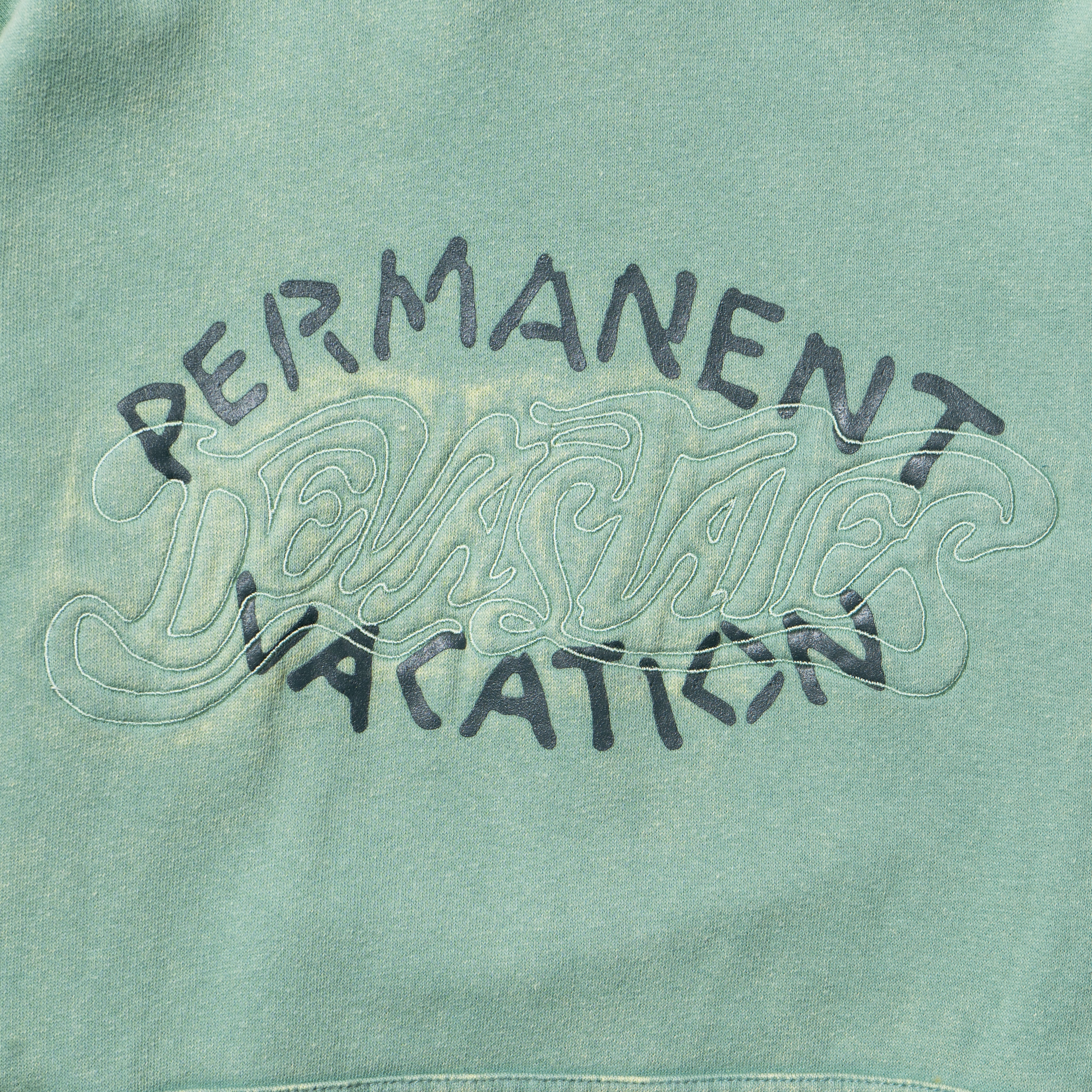 PERMANENT Distressed Hoodie [Washed Green]