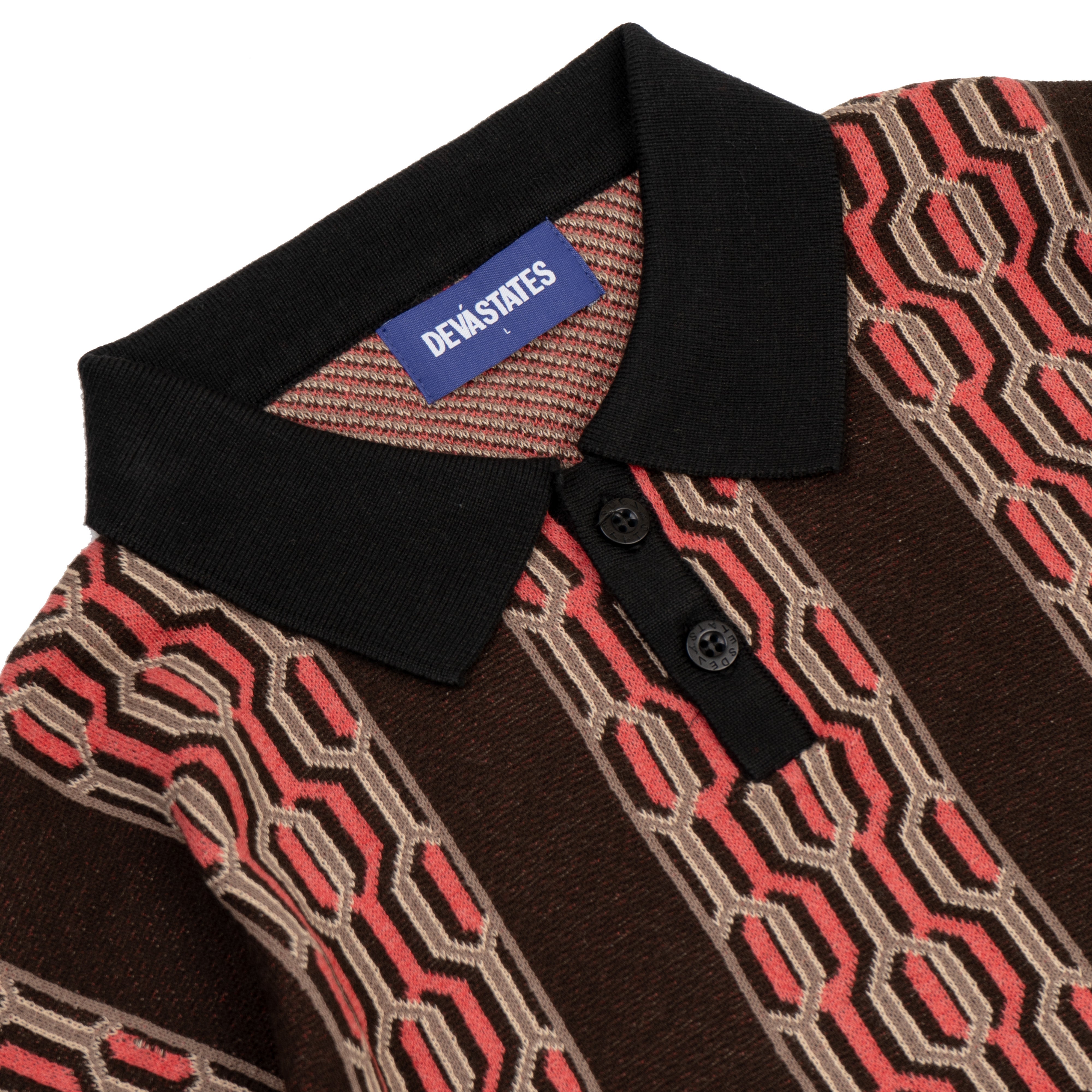 HEXAGONS Knitted Polo [Multi]