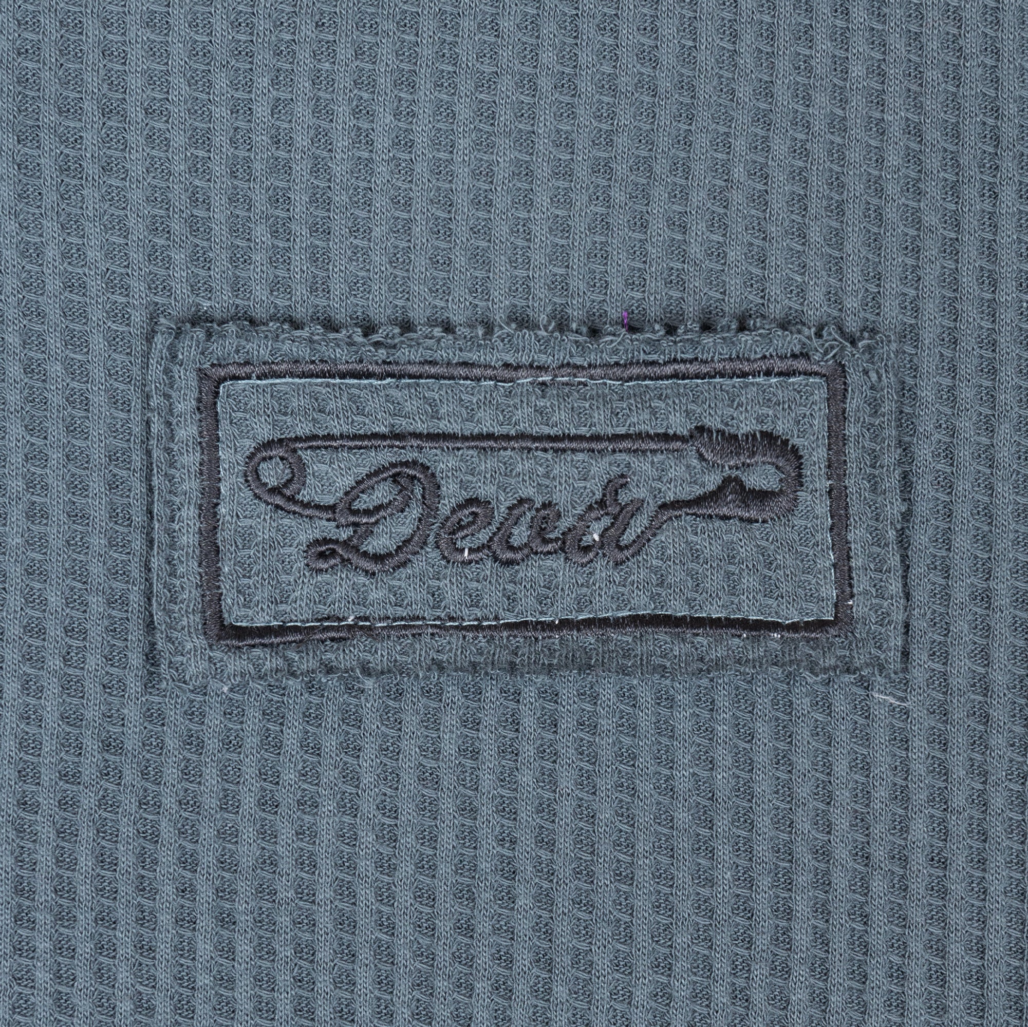 CROSS Waffle Knit Zip-Up Hoodie [Blue] – DEVÁ STATES