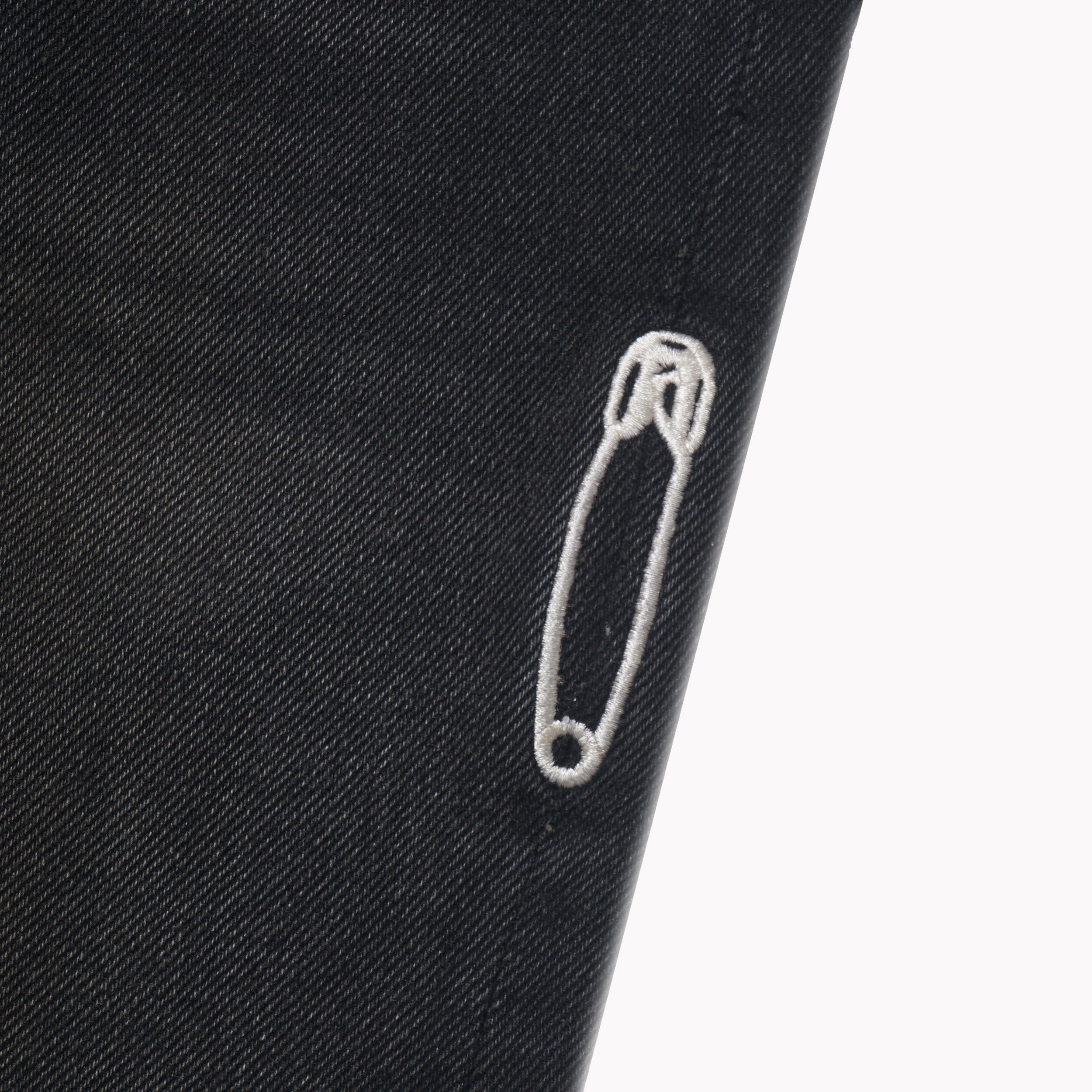 GRIT Dirty Wash Denim Pants [Washed Black]