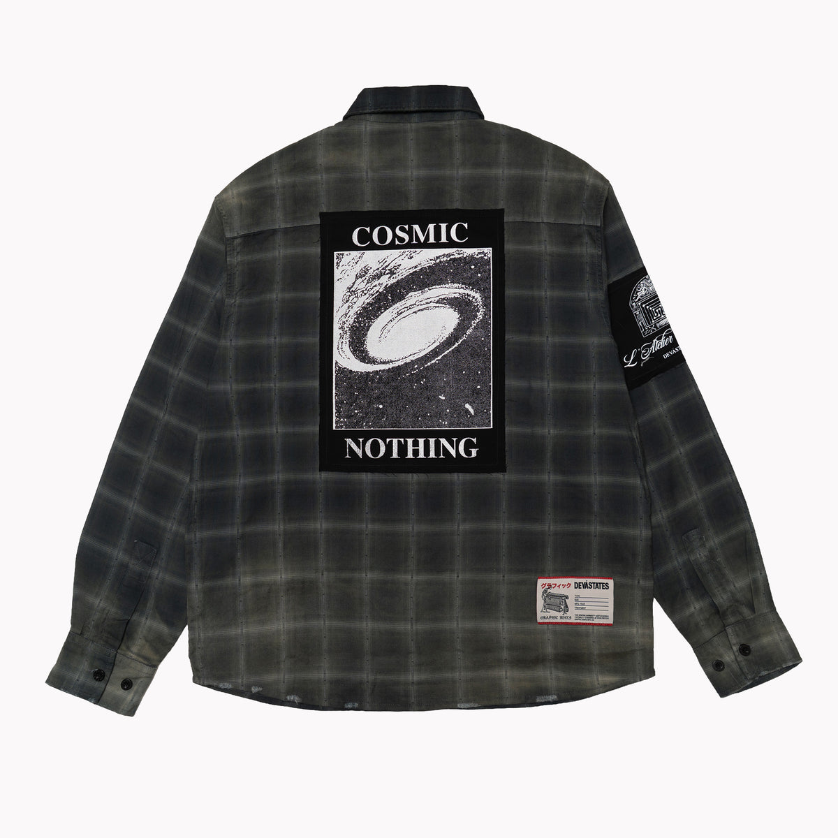 ABYSS L/S Plaid Shirt [Black]
