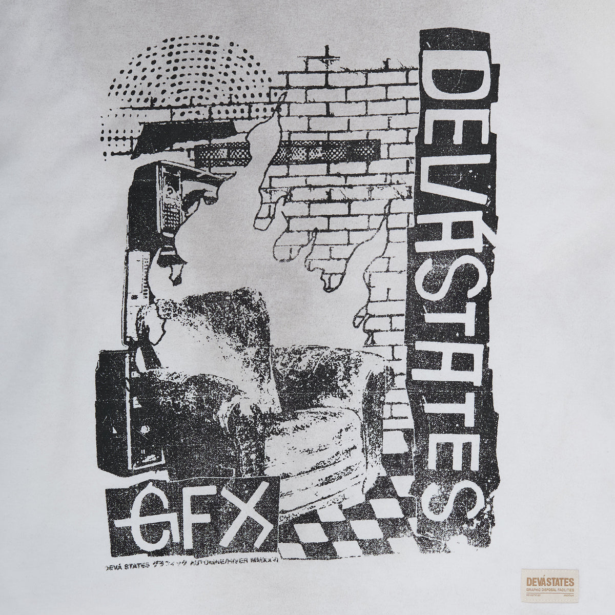 SLOWBURN L/S Layered T-Shirt [White]