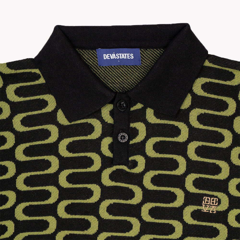 SCROLLS Knitted Polo [Multi]