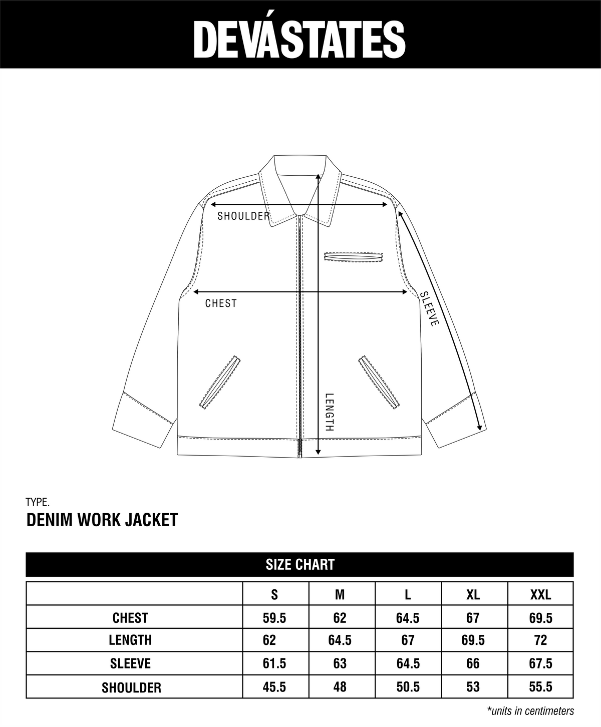 GRUNT Denim Work Jacket [Washed Blue]
