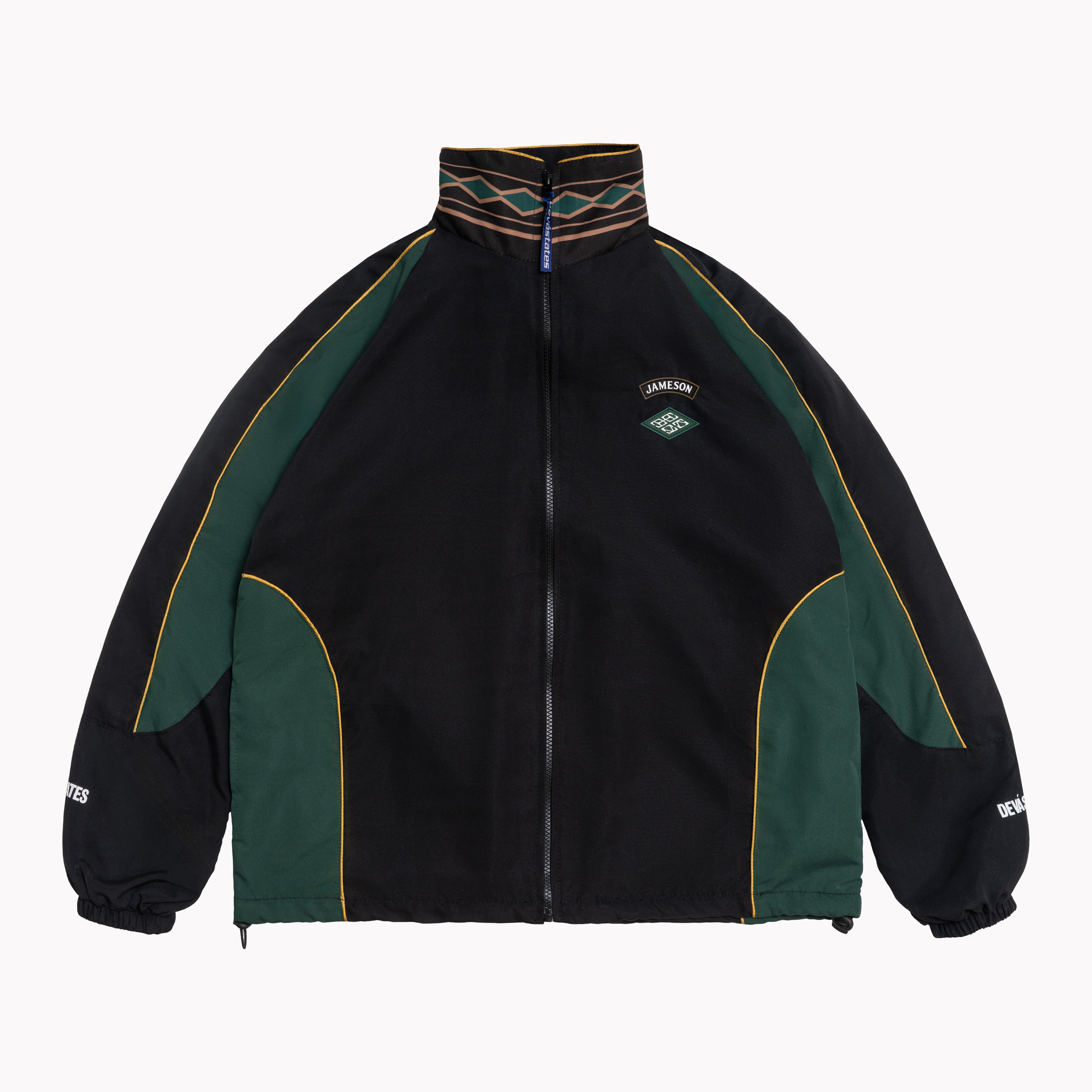 DEVÁ / JAMESON Windbreaker Jacket [Black/Green] – DEVÁ STATES