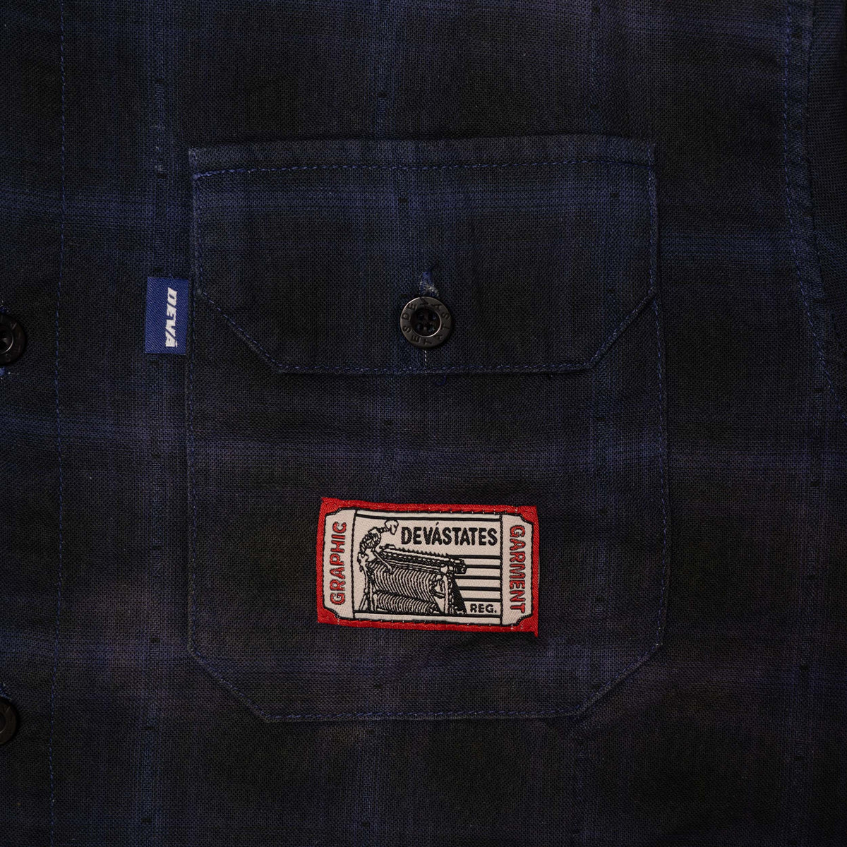 ABYSS L/S Plaid Shirt [Blue]