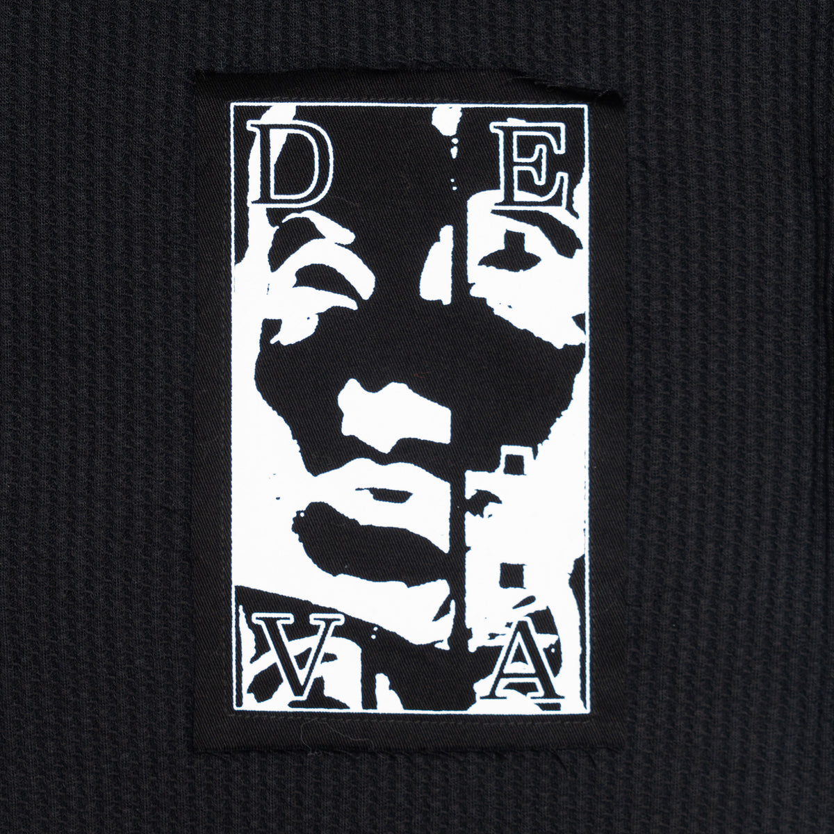 CARBON L/S Waffle Top [Black]