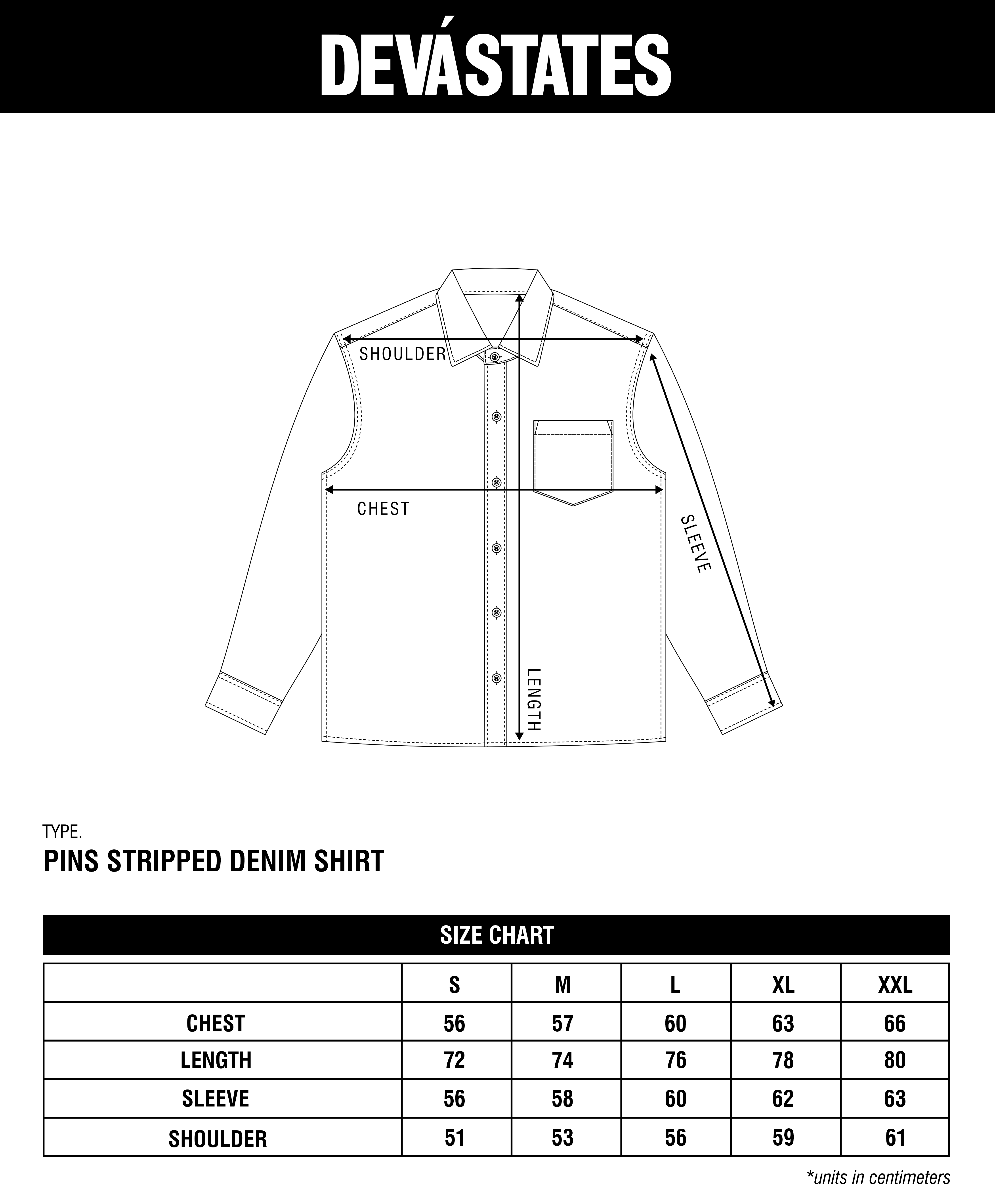 PINS Striped Denim Workshirt [Blue]